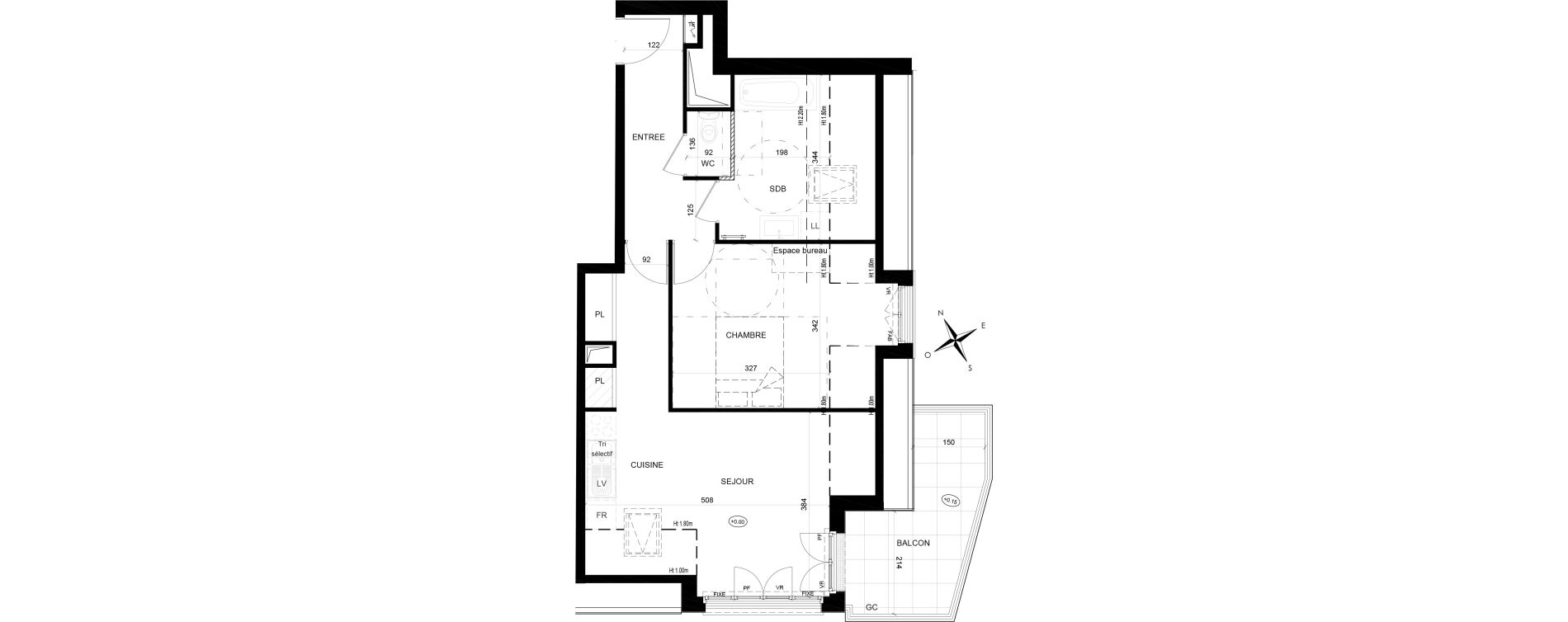 Appartement T2 de 49,45 m2 Cormeilles-En-Parisis Alsace-lorraine