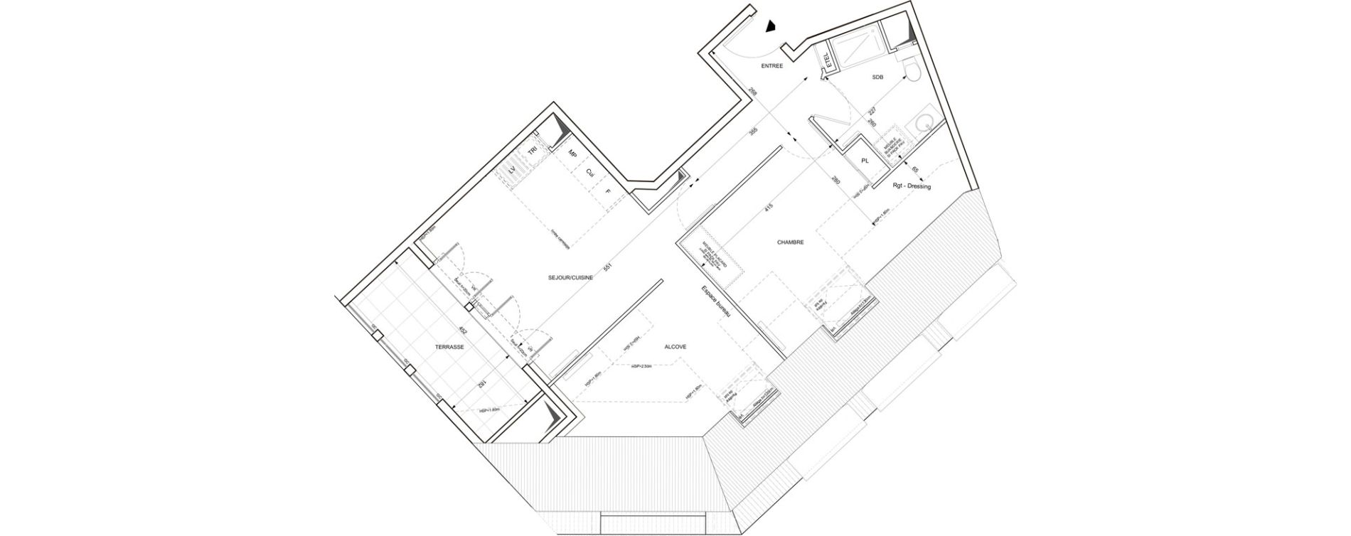 Appartement T2 de 53,54 m2 Cormeilles-En-Parisis Seine parisii