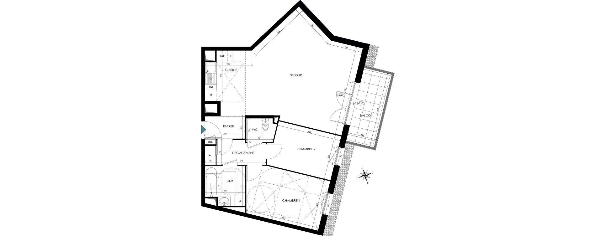 Appartement T3 de 72,50 m2 Cormeilles-En-Parisis Les bois rochefort