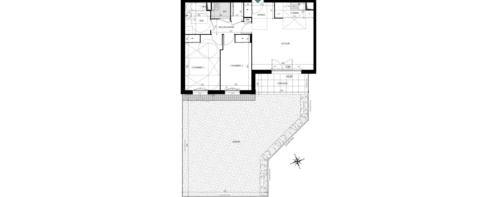 Appartement T3 de 63,37 m2 Cormeilles-En-Parisis Les bois rochefort