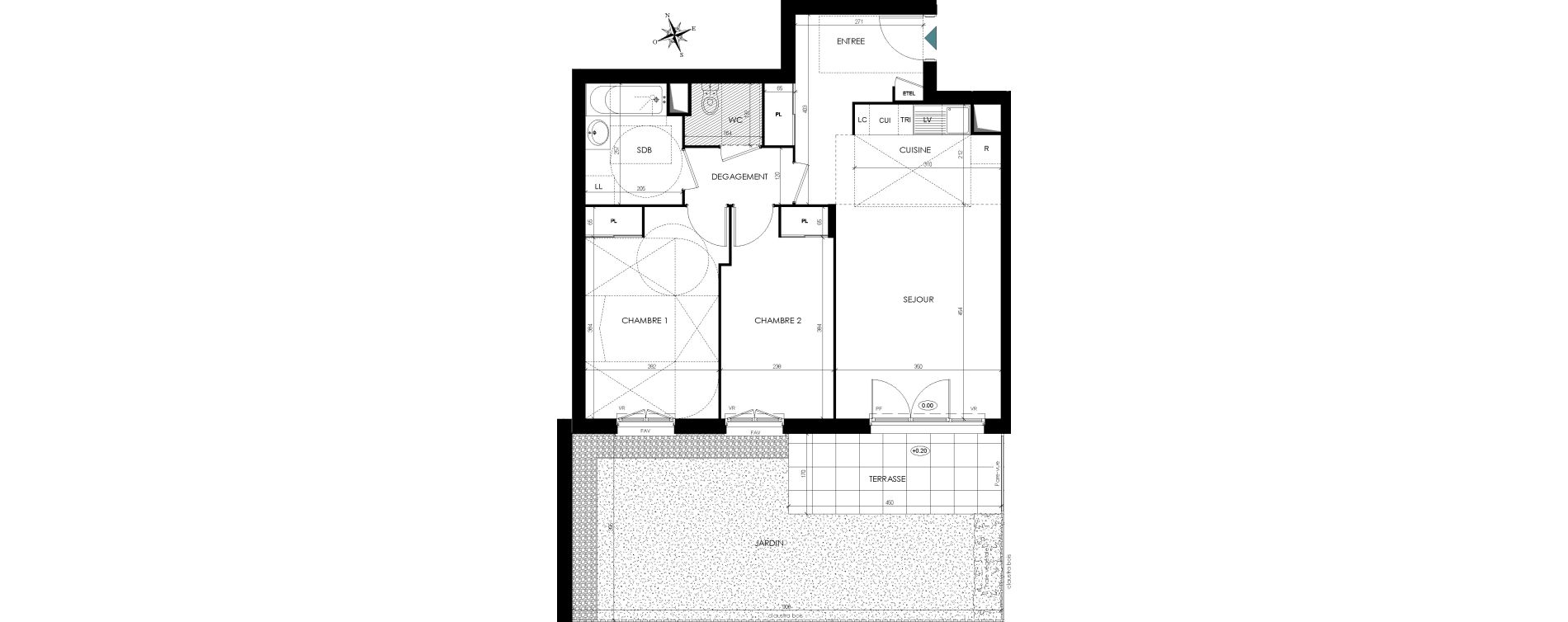 Appartement T3 de 63,49 m2 Cormeilles-En-Parisis Les bois rochefort