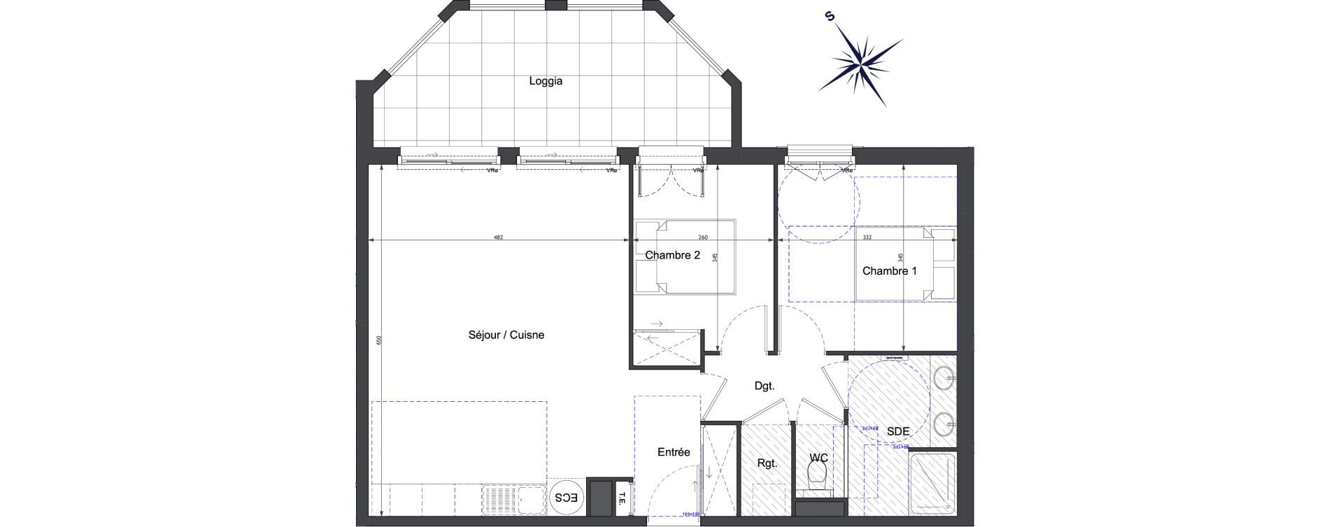 Appartement T3 de 67,84 m2 Cormeilles-En-Parisis Seine parisii