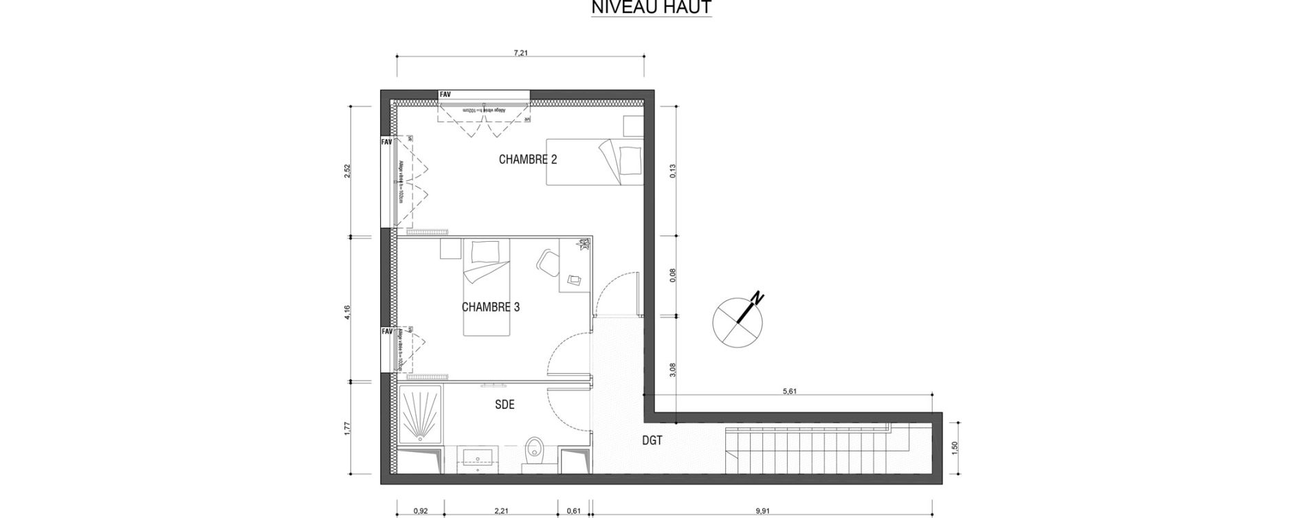 Duplex T4 de 97,20 m2 &agrave; Deuil-La-Barre Barre - ormesson