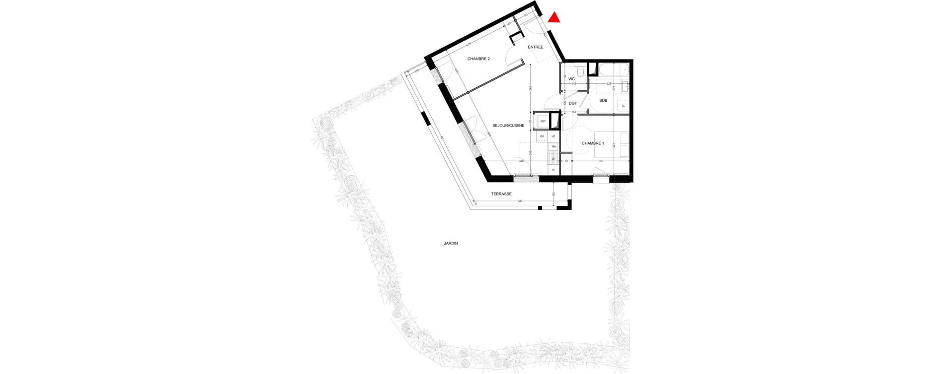 Appartement T3 de 64,36 m2 &agrave; Domont Le vieux village