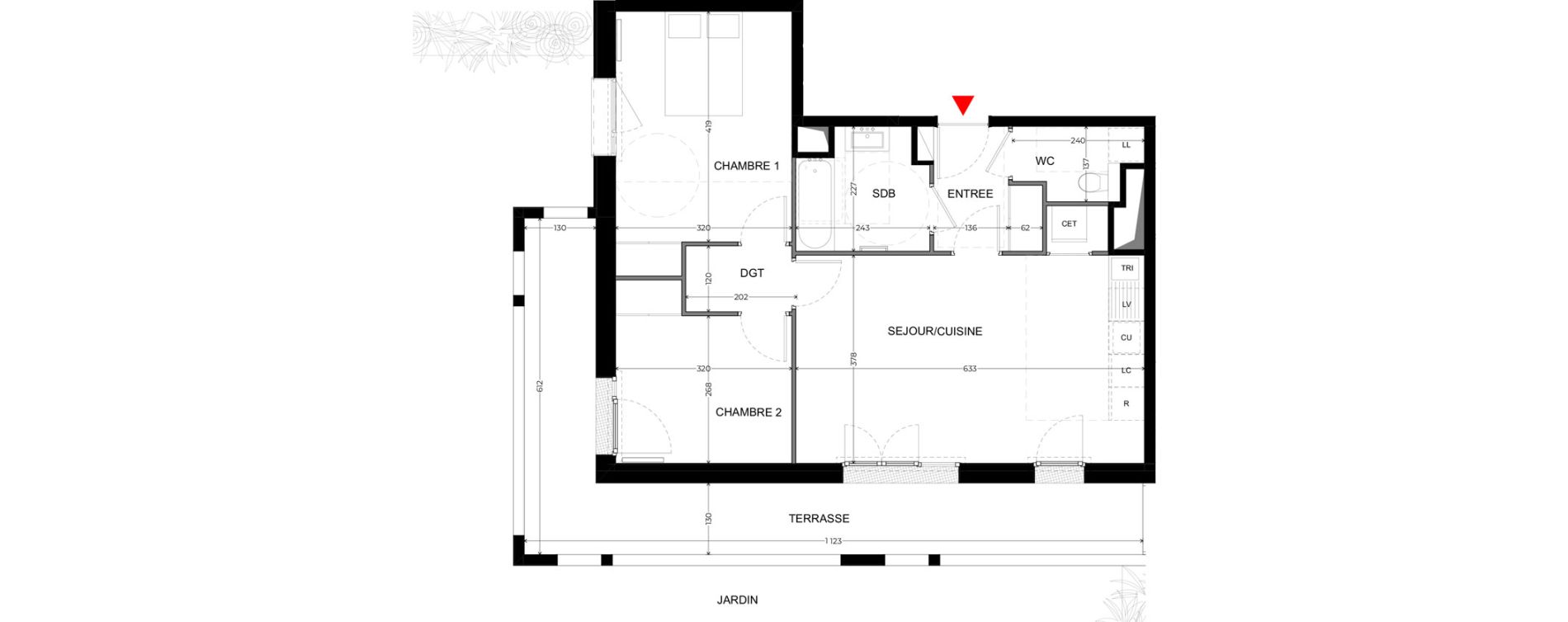Appartement T3 de 62,28 m2 &agrave; Domont Le vieux village