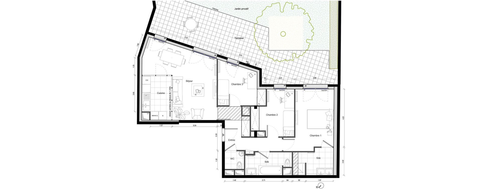Appartement T4 de 80,83 m2 &agrave; Enghien-Les-Bains Centre