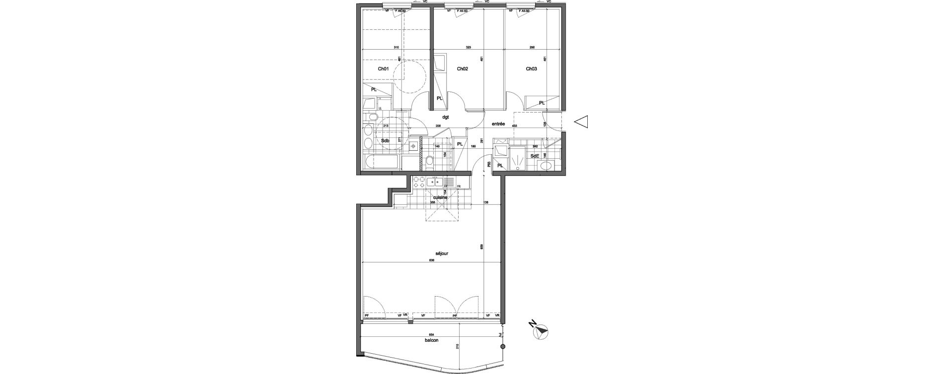 Appartement T4 de 101,60 m2 &agrave; Enghien-Les-Bains Centre