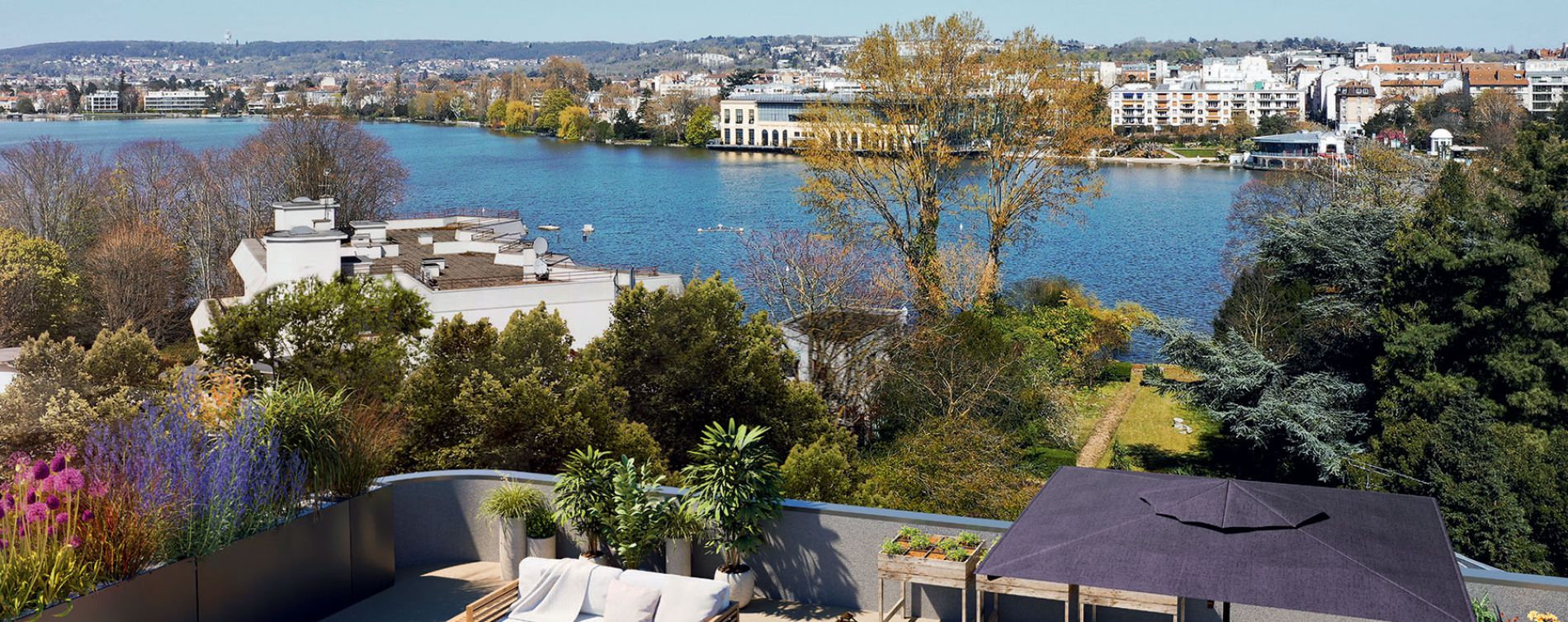 Lac D Enghien 95880 Enghien Les Bains Lac en Scène à Enghien-les-Bains programme neuf
