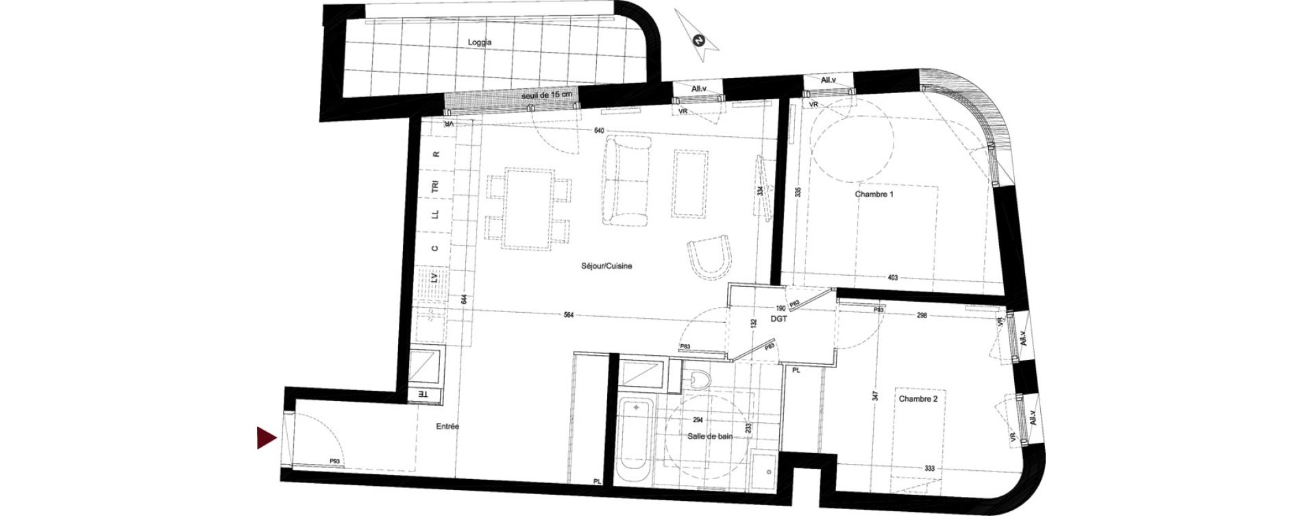 Appartement T3 de 71,53 m2 &agrave; Enghien-Les-Bains Centre