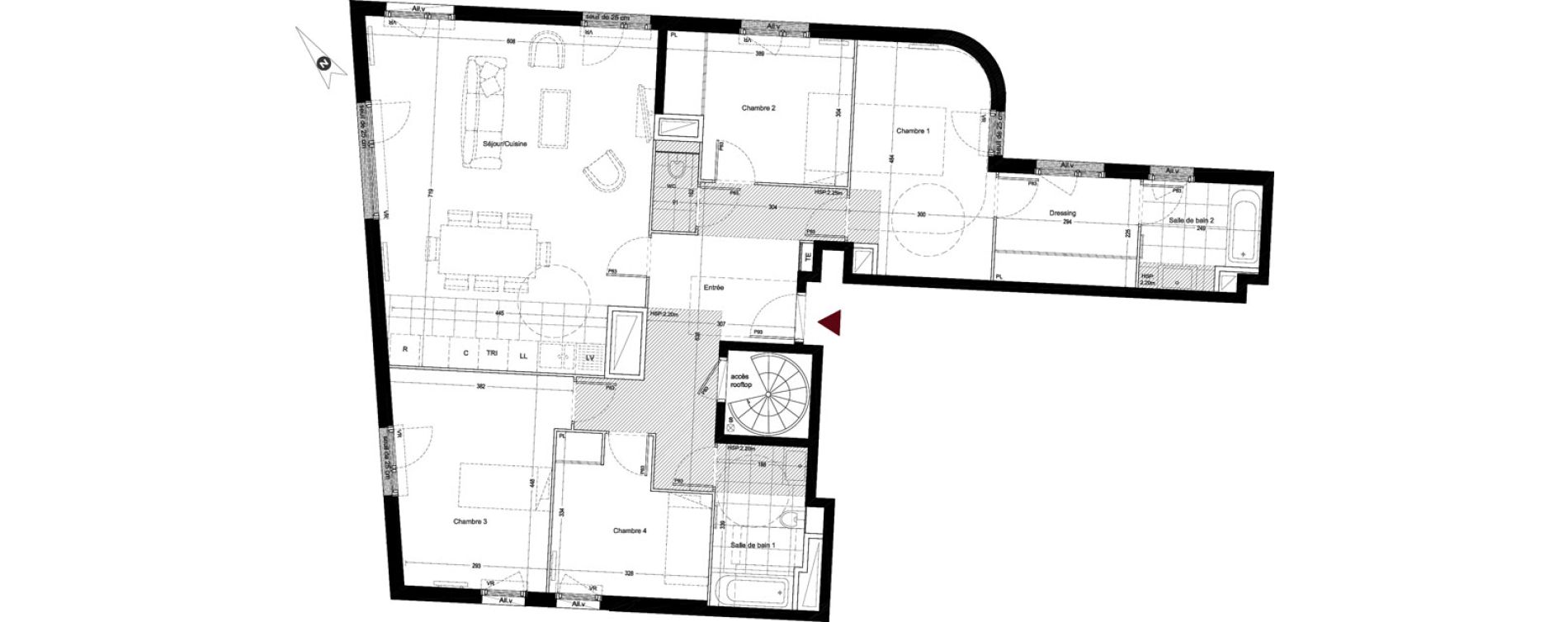 Appartement T5 de 123,13 m2 &agrave; Enghien-Les-Bains Centre