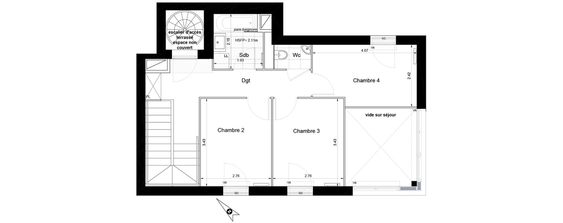 Appartement T5 de 101,23 m2 &agrave; Enghien-Les-Bains Centre