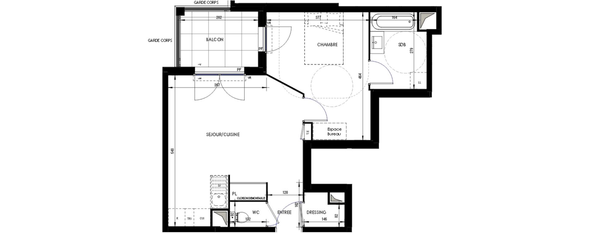 Appartement T2 de 47,10 m2 &agrave; Ermont Les esp&eacute;rances