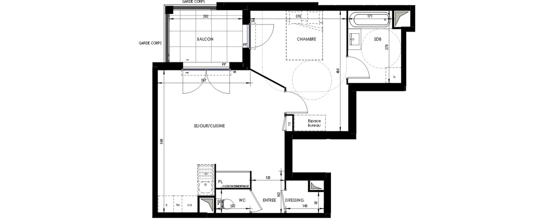 Appartement T2 de 47,10 m2 &agrave; Ermont Les esp&eacute;rances