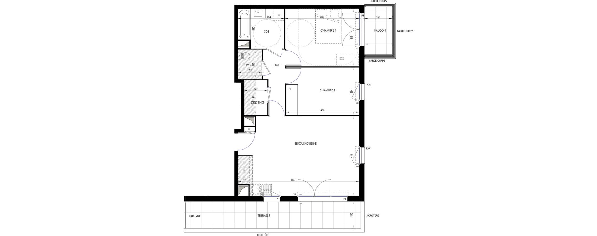 Appartement T3 de 64,73 m2 &agrave; Ermont Les esp&eacute;rances