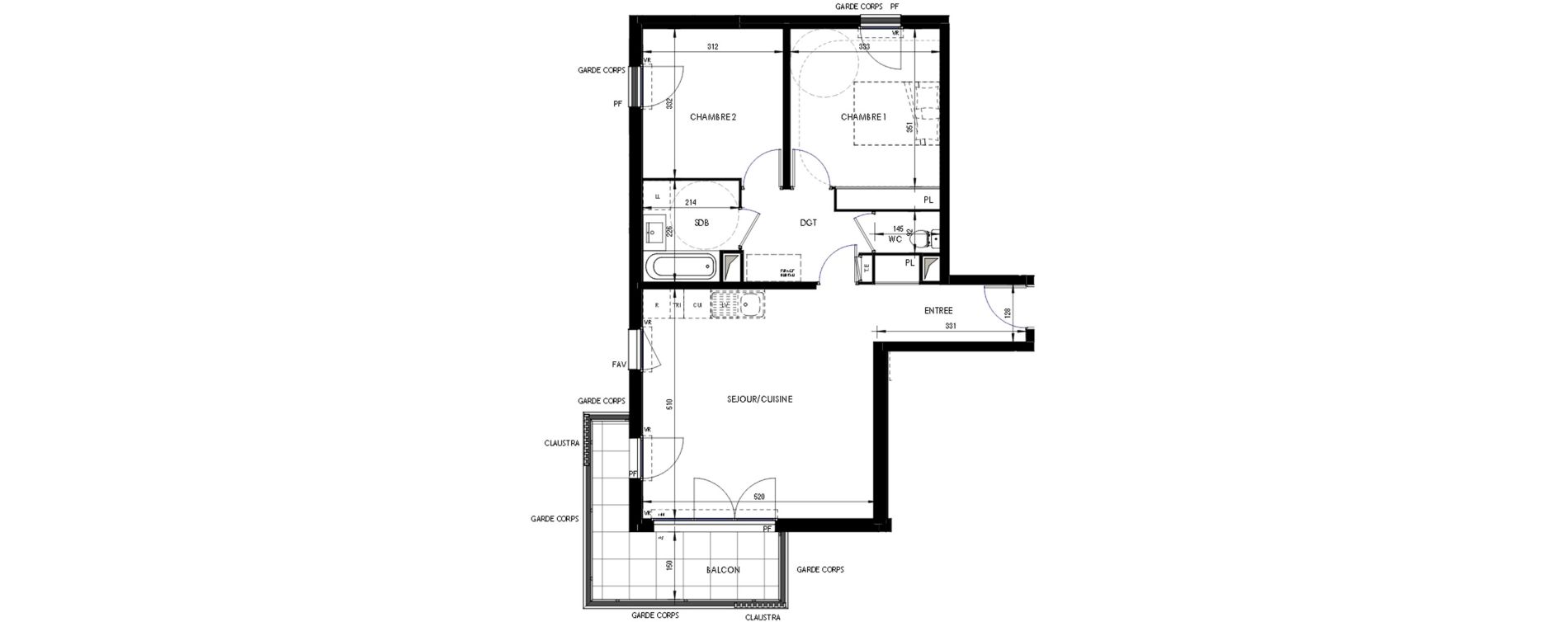 Appartement T3 de 65,86 m2 &agrave; Ermont Les esp&eacute;rances