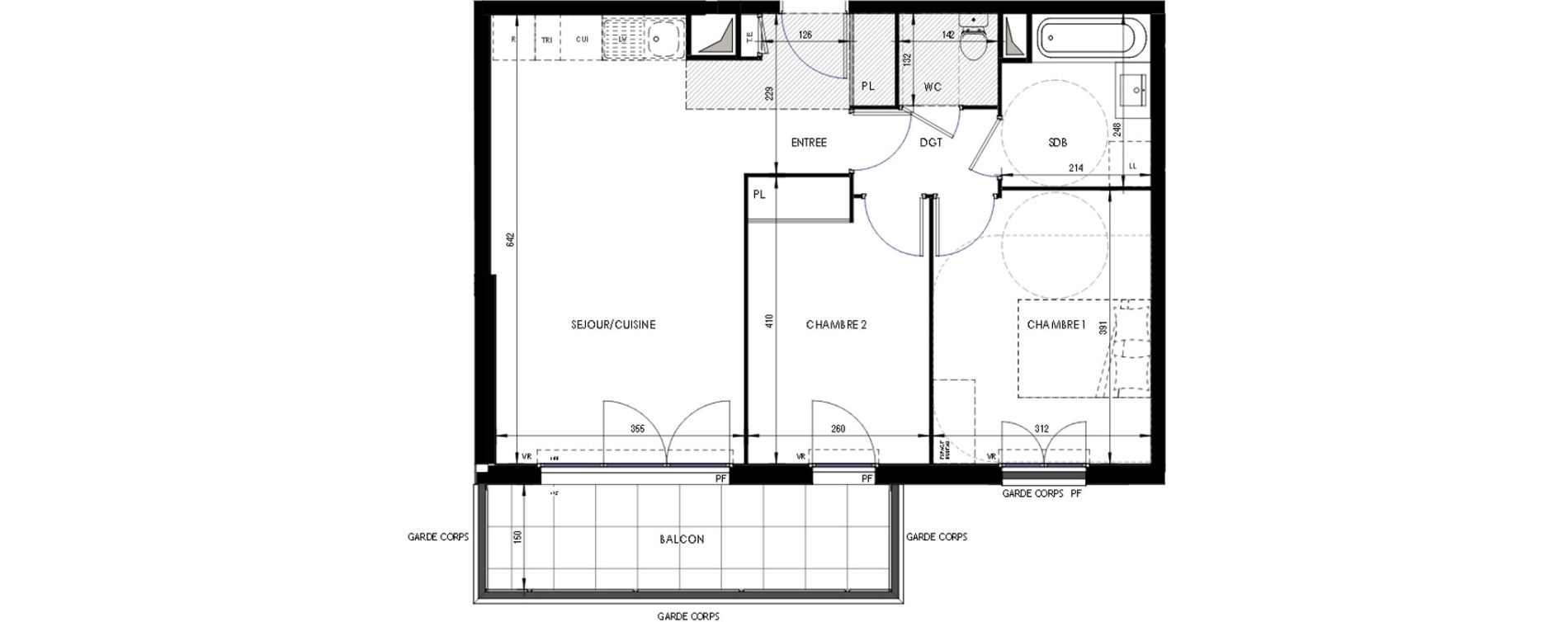 Appartement T3 de 58,48 m2 &agrave; Ermont Les esp&eacute;rances