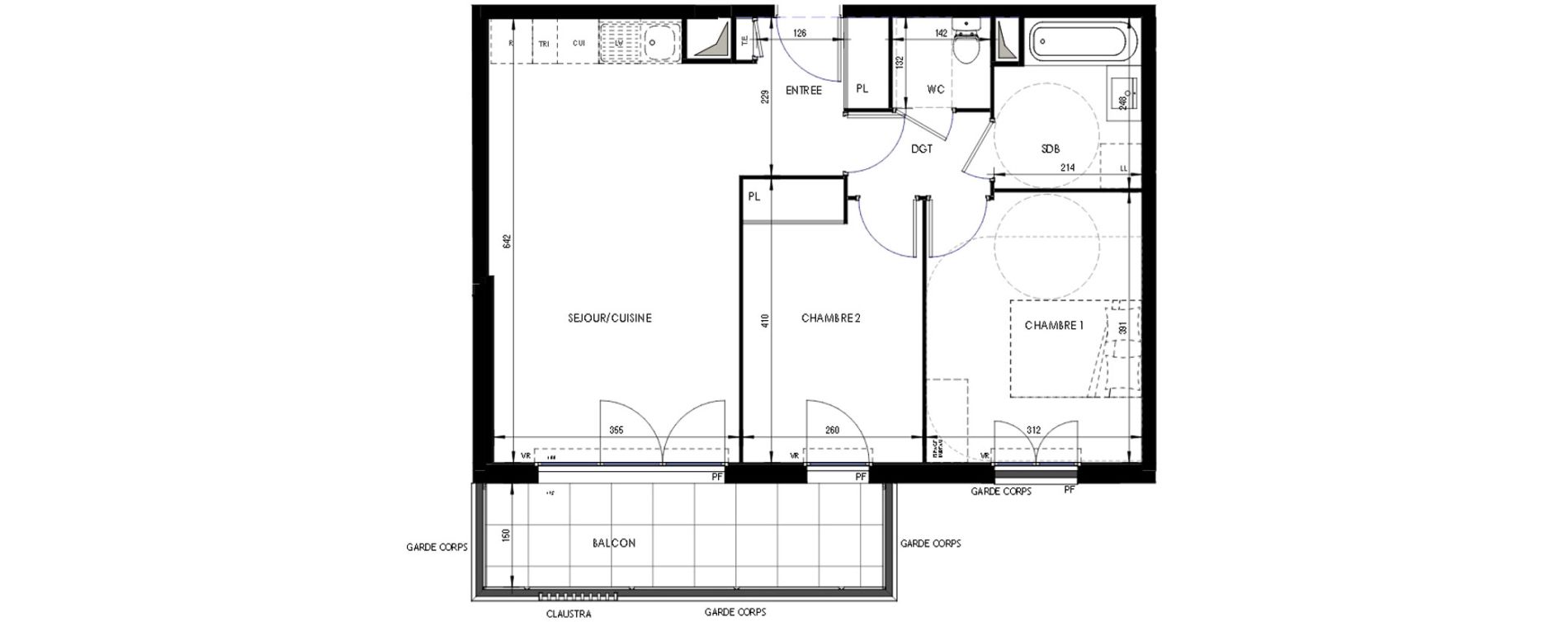 Appartement T3 de 58,48 m2 &agrave; Ermont Les esp&eacute;rances