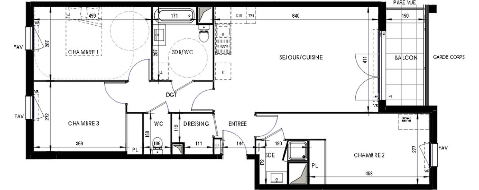 Appartement T4 de 84,61 m2 &agrave; Ermont Les esp&eacute;rances