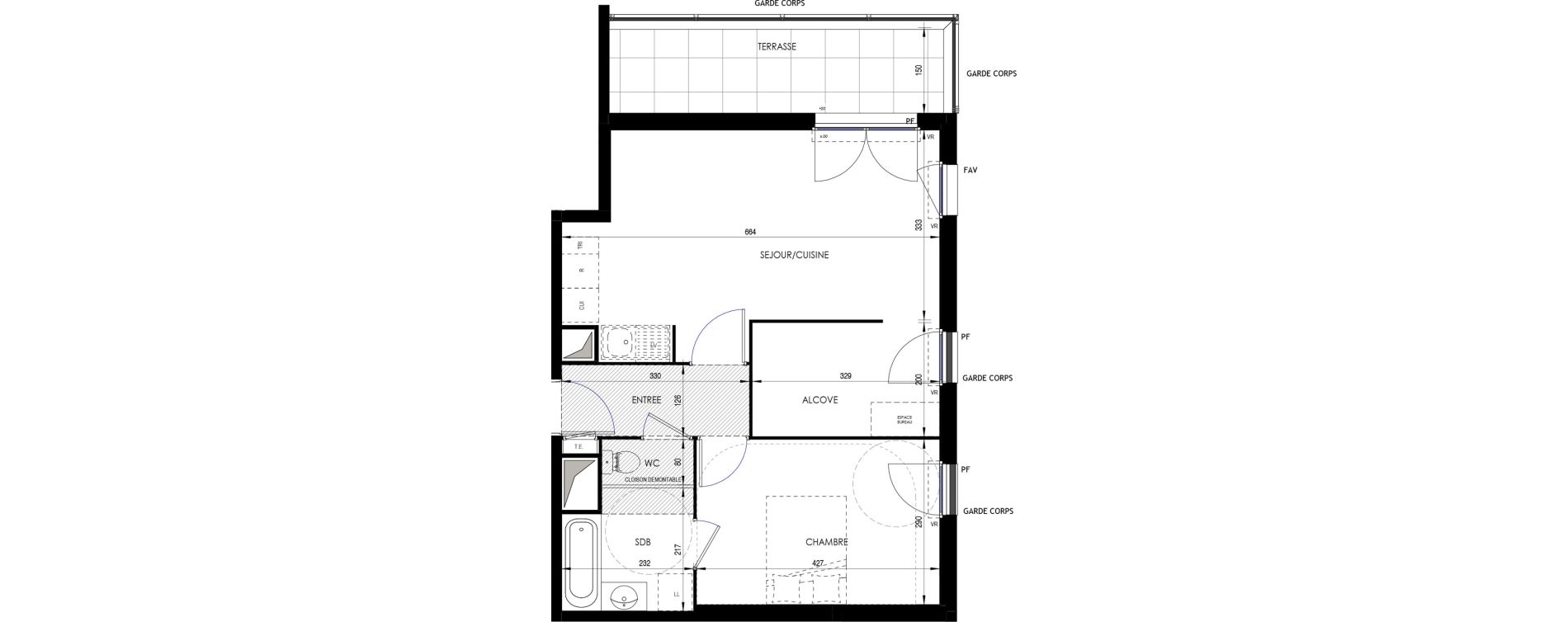 Appartement T2 de 51,87 m2 &agrave; Ermont Les esp&eacute;rances