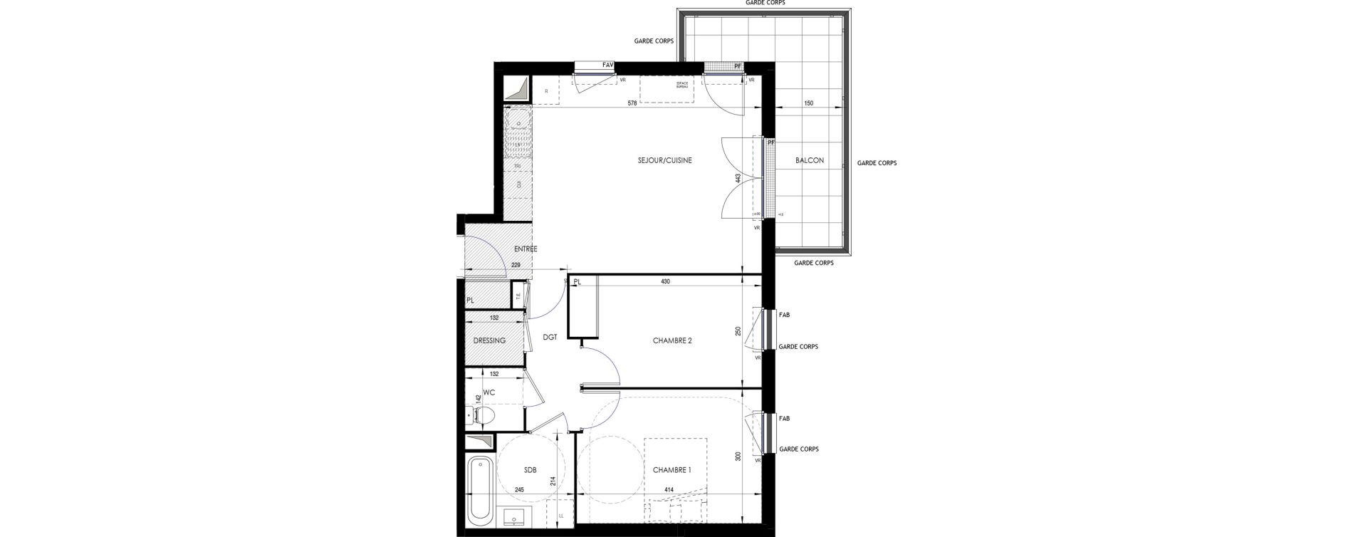 Appartement T3 de 61,89 m2 &agrave; Ermont Les esp&eacute;rances