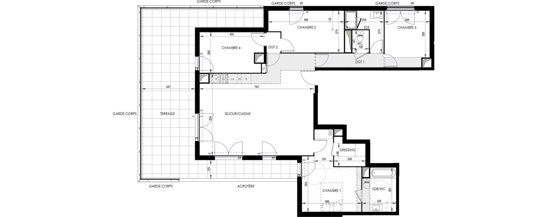 Appartement T5 de 112,90 m2 &agrave; Ermont Les esp&eacute;rances