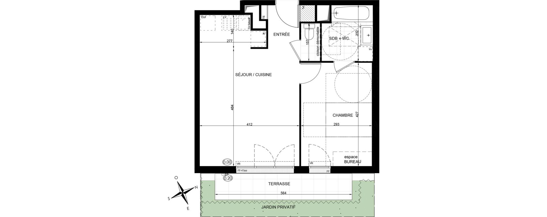 Appartement T2 de 44,51 m2 &agrave; Ermont Ancien centre ville
