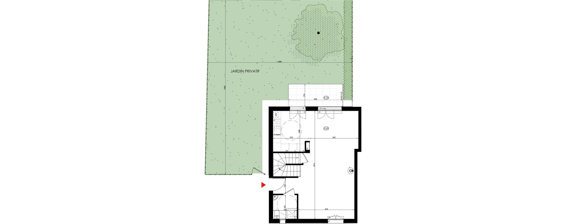 Duplex T4 de 89,26 m2 &agrave; Ermont Ancien centre ville