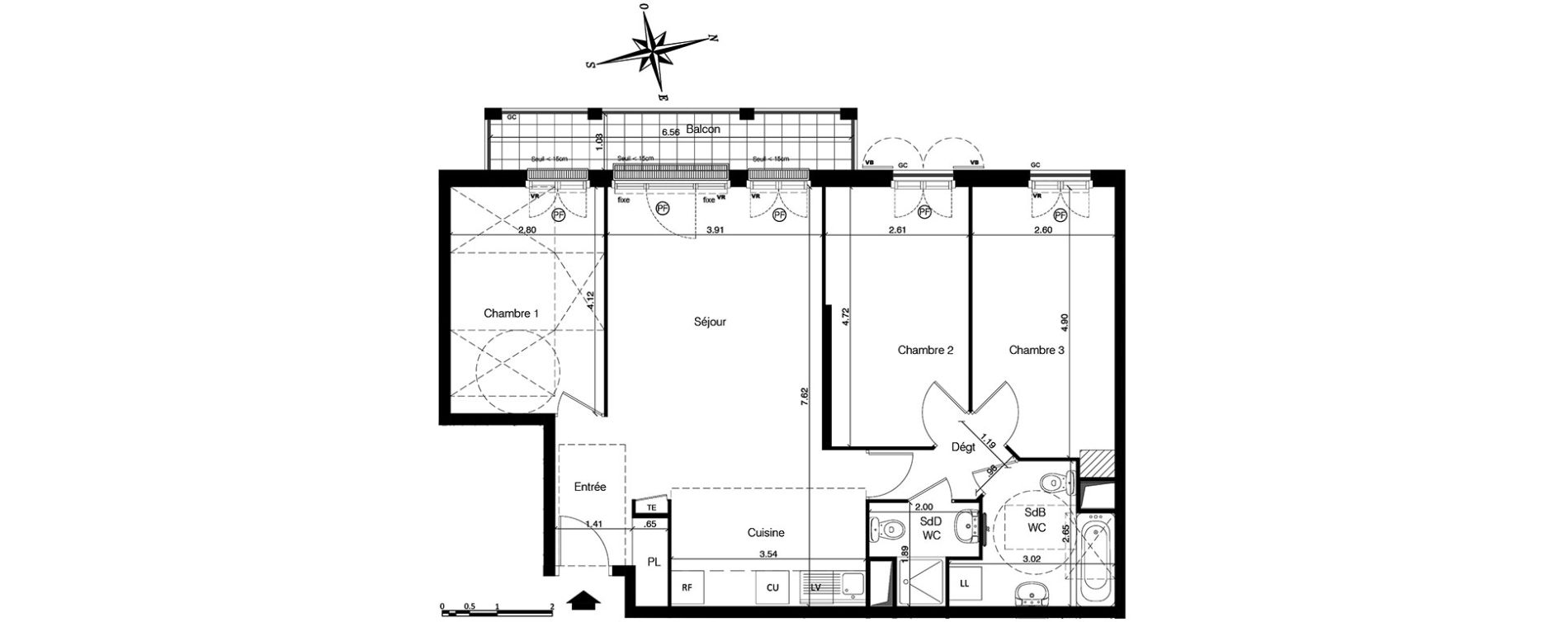 Appartement T4 de 81,33 m2 &agrave; Franconville Centre