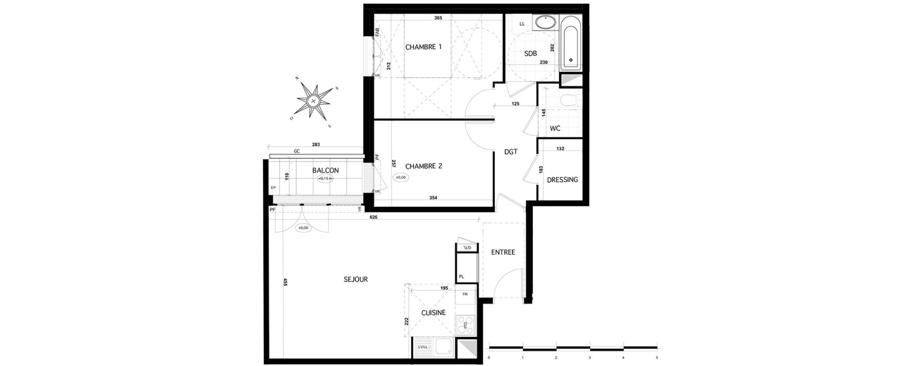Appartement T3 de 64,94 m2 &agrave; Franconville Centre