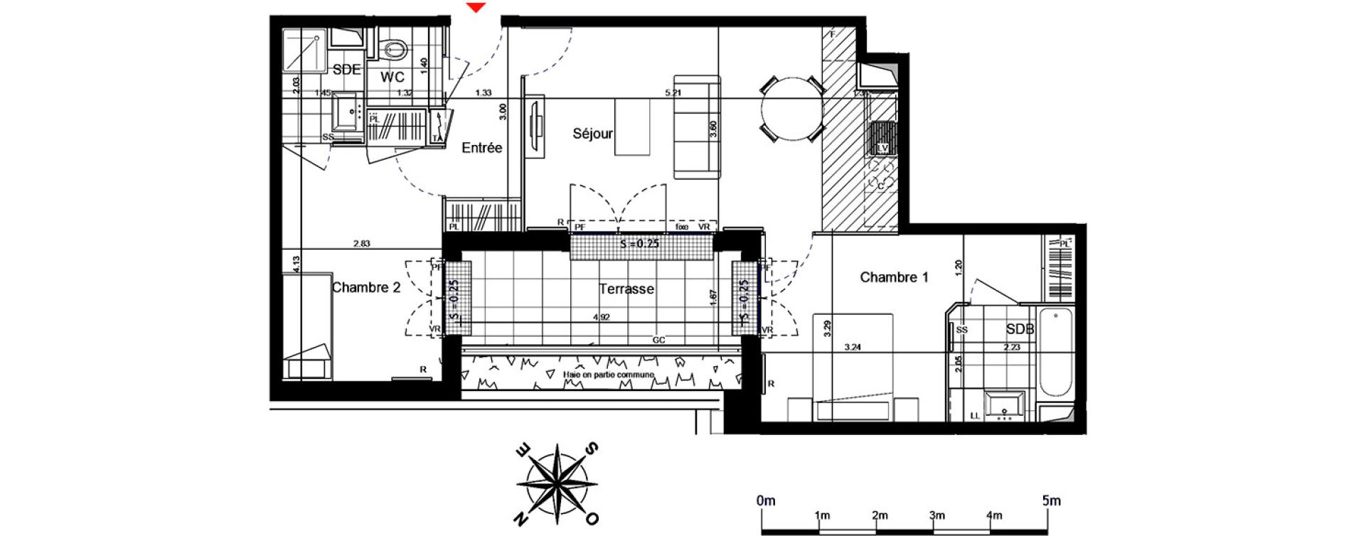 Appartement T3 de 62,07 m2 &agrave; Franconville Centre