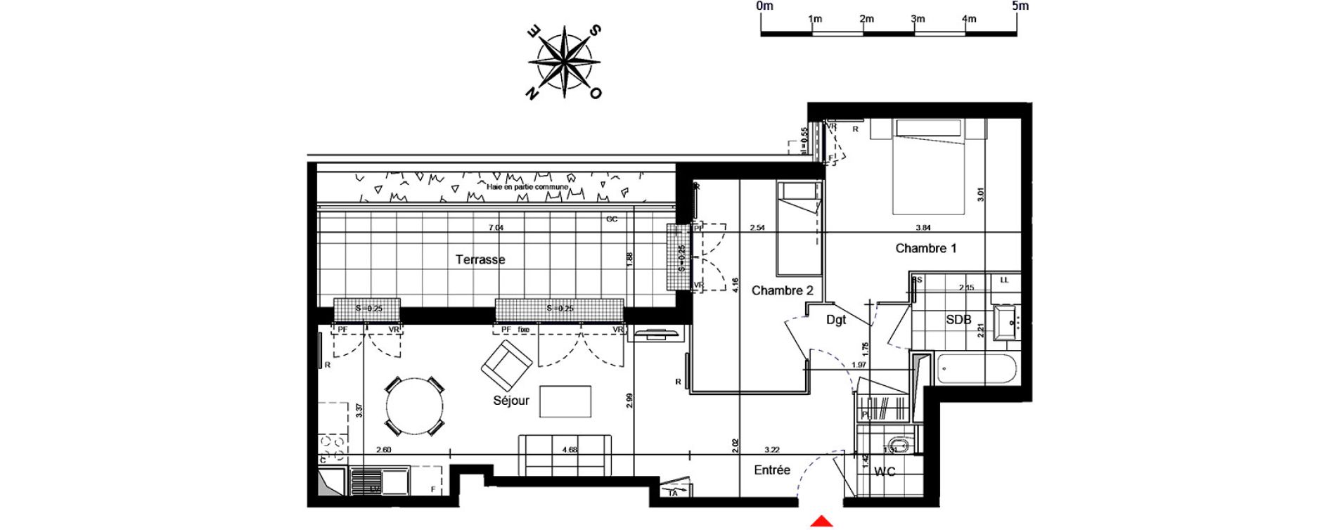 Appartement T3 de 61,50 m2 &agrave; Franconville Centre
