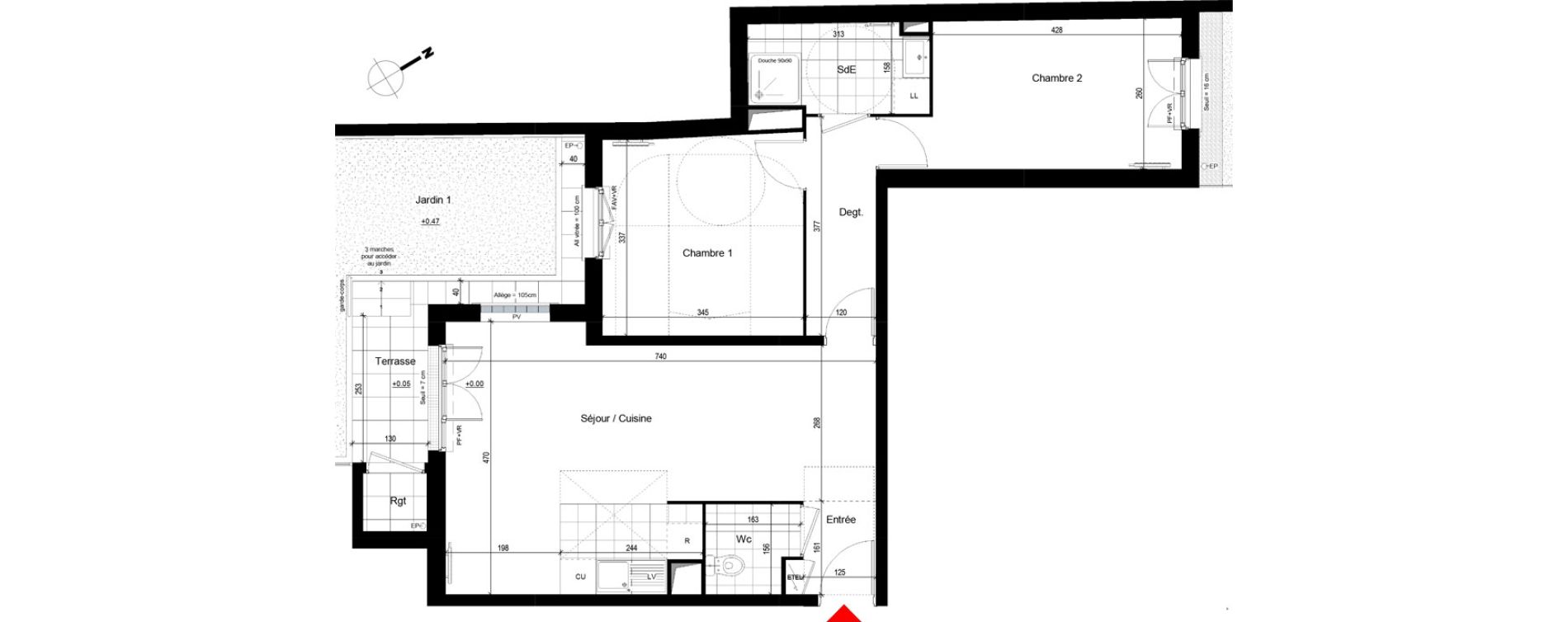 Appartement T3 de 64,68 m2 &agrave; Franconville Centre