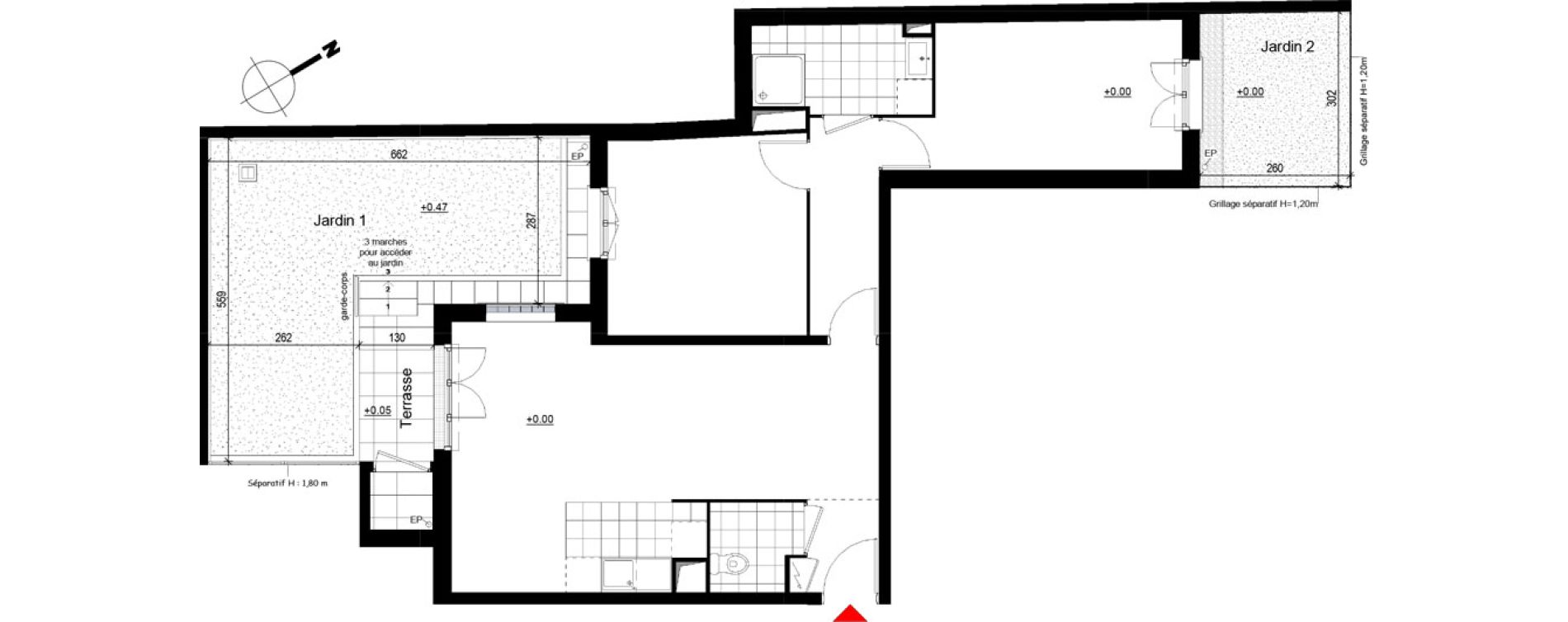Appartement T3 de 64,68 m2 &agrave; Franconville Centre