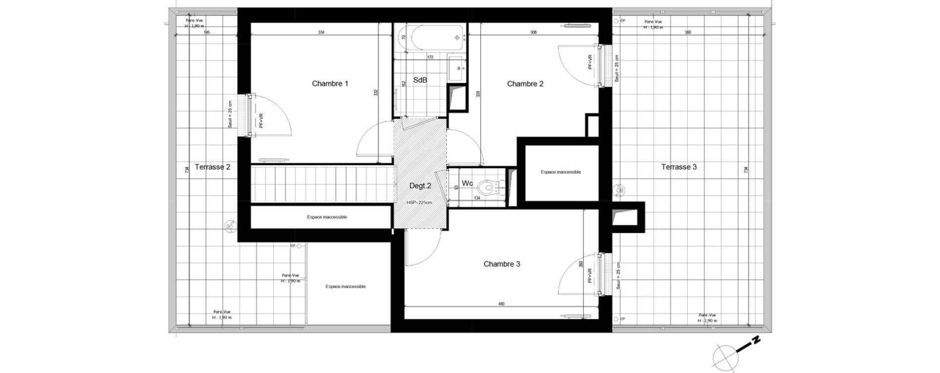 Duplex T4 de 80,20 m2 &agrave; Franconville Centre