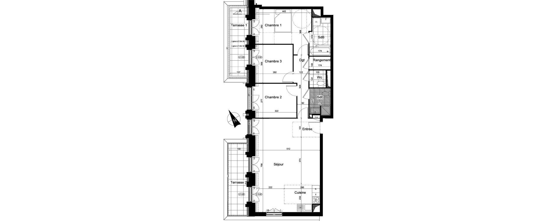 Appartement T4 de 90,57 m2 &agrave; Franconville Mare des noues