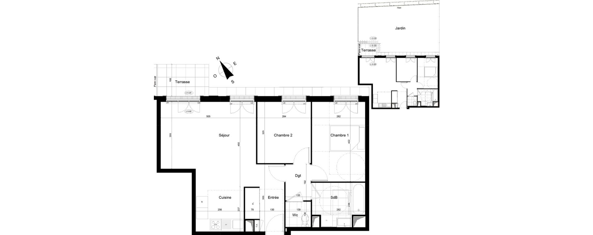 Appartement T3 de 64,63 m2 &agrave; Franconville Mare des noues