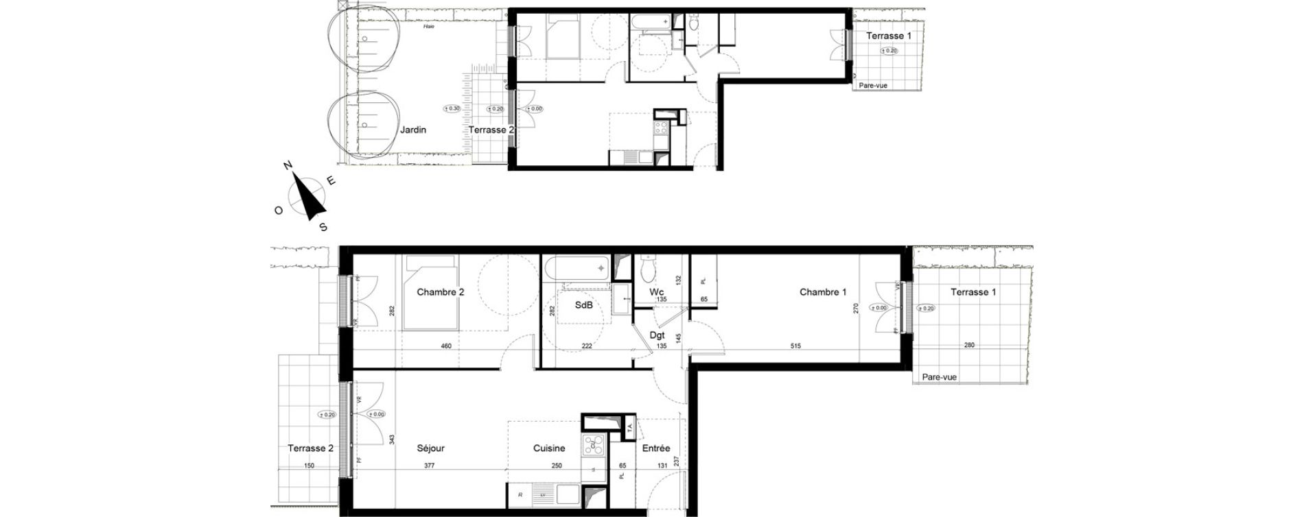 Appartement T3 de 63,62 m2 &agrave; Franconville Mare des noues