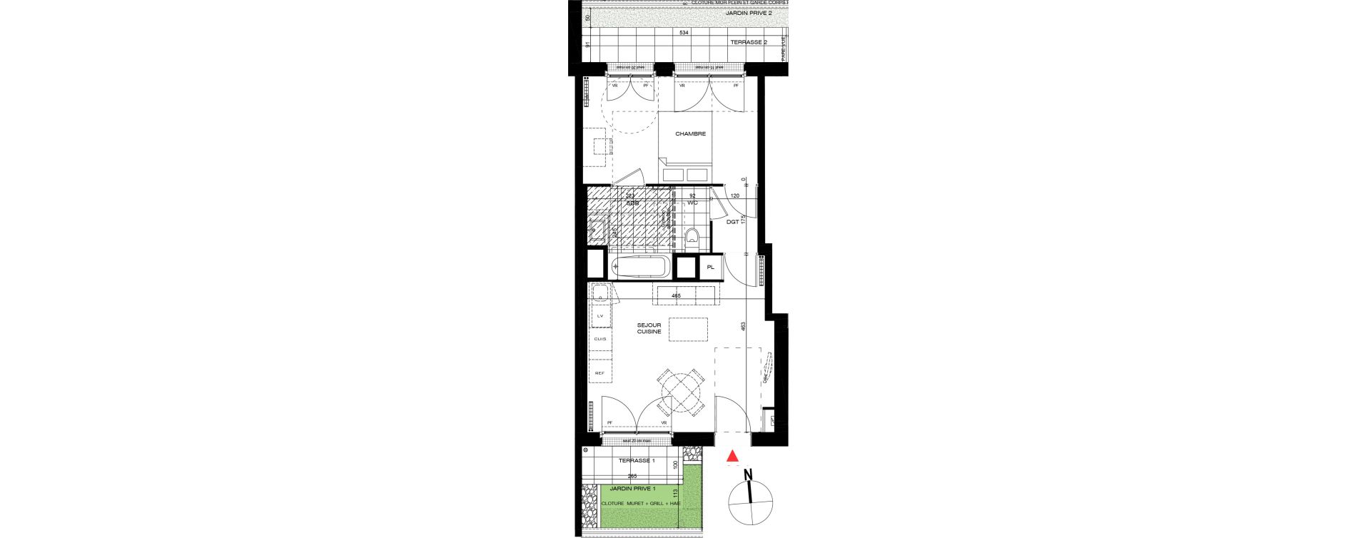 Appartement T2 de 41,63 m2 &agrave; La Frette-Sur-Seine Centre