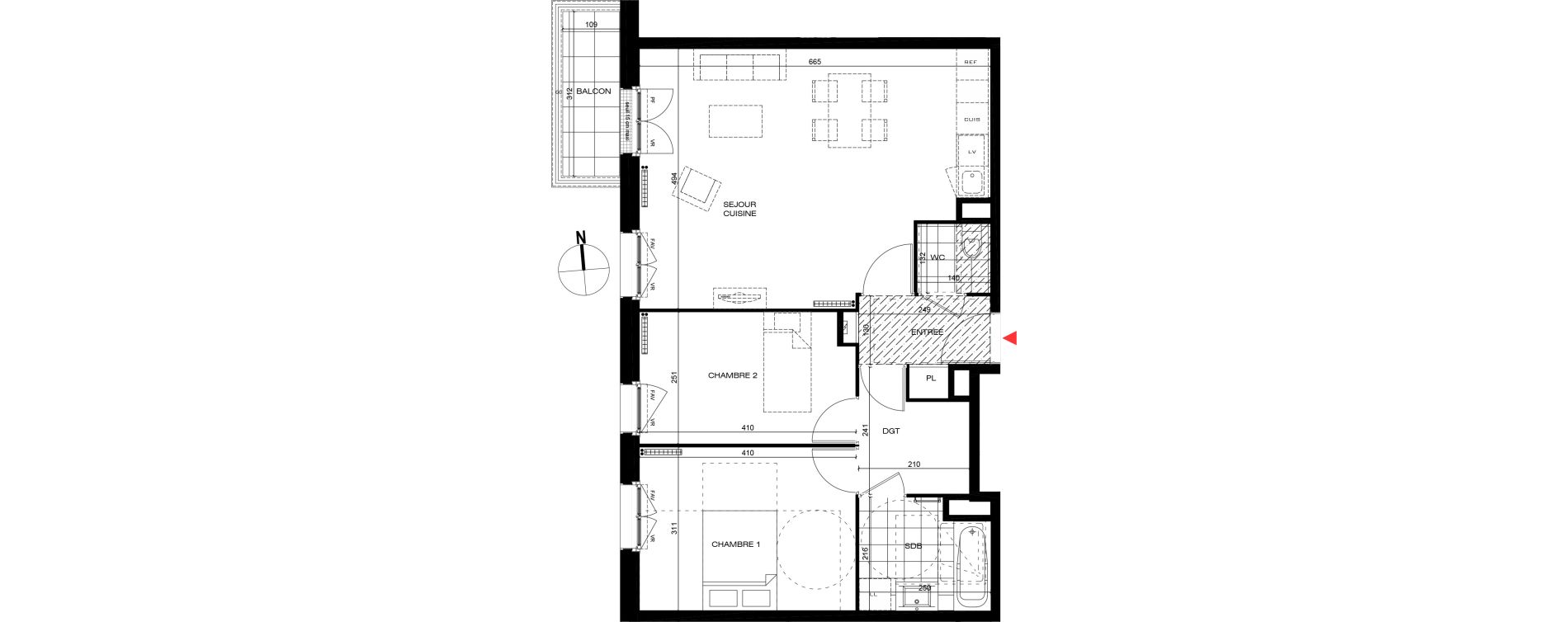 Appartement T3 de 67,48 m2 &agrave; La Frette-Sur-Seine Centre