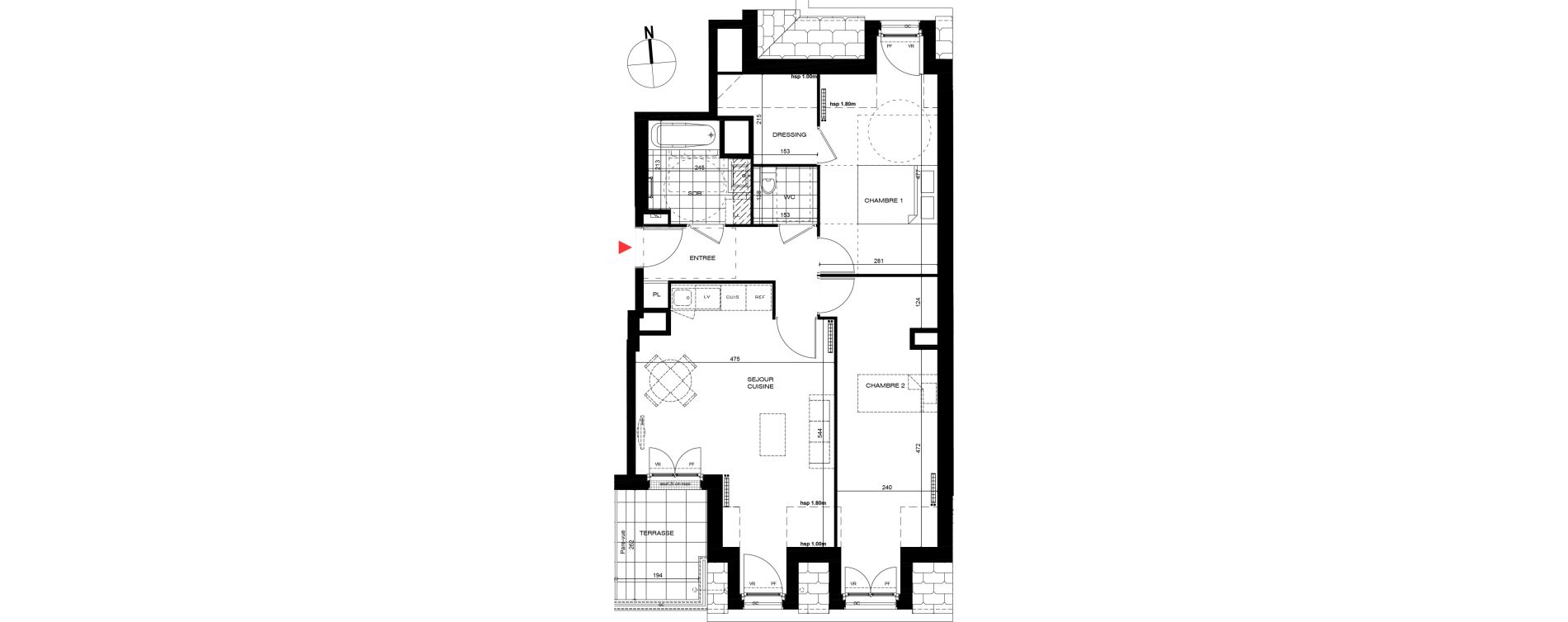 Appartement T3 de 69,28 m2 &agrave; La Frette-Sur-Seine Centre
