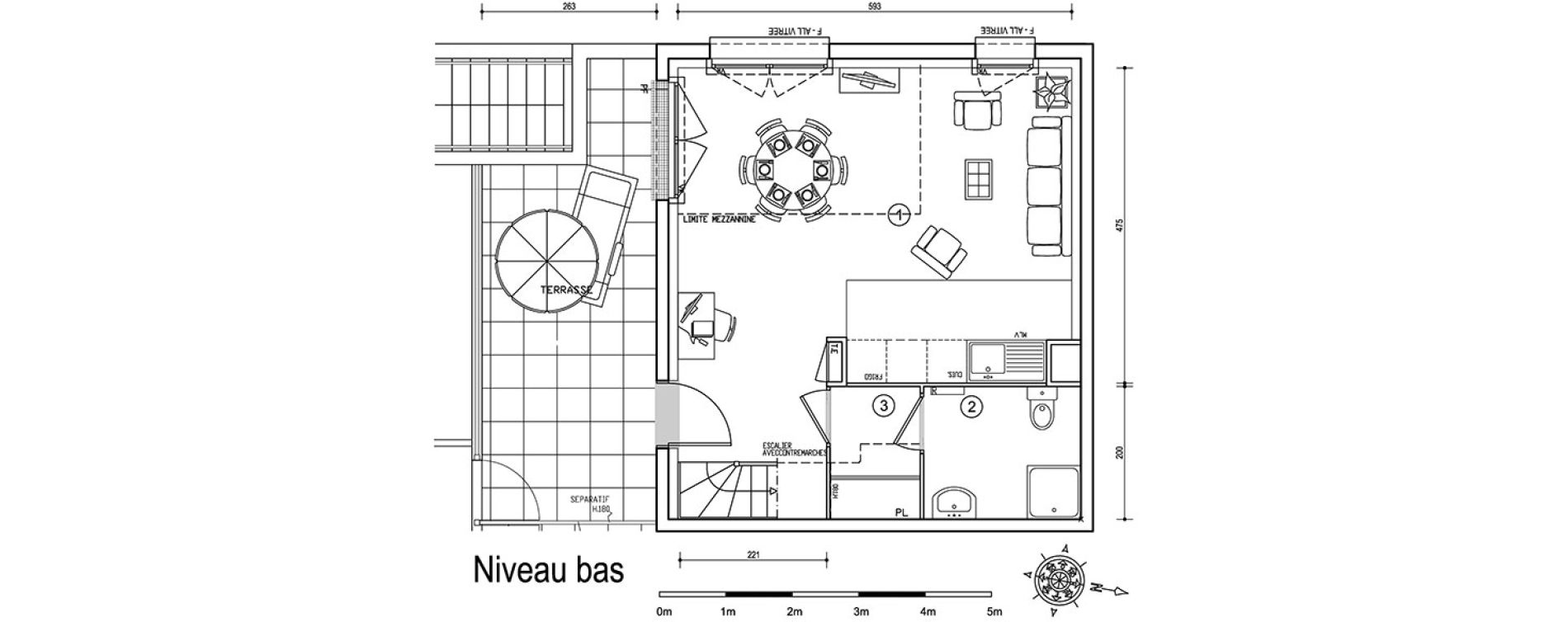 Duplex T3 de 65,90 m2 &agrave; Louvres Gare