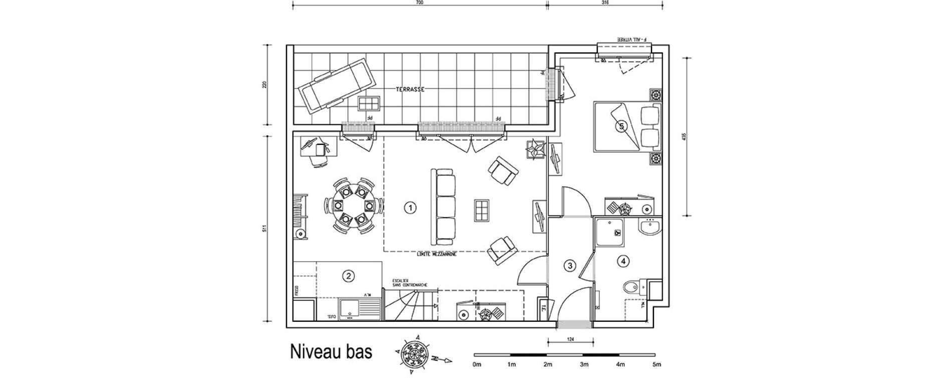 Duplex T4 de 93,10 m2 &agrave; Louvres Gare