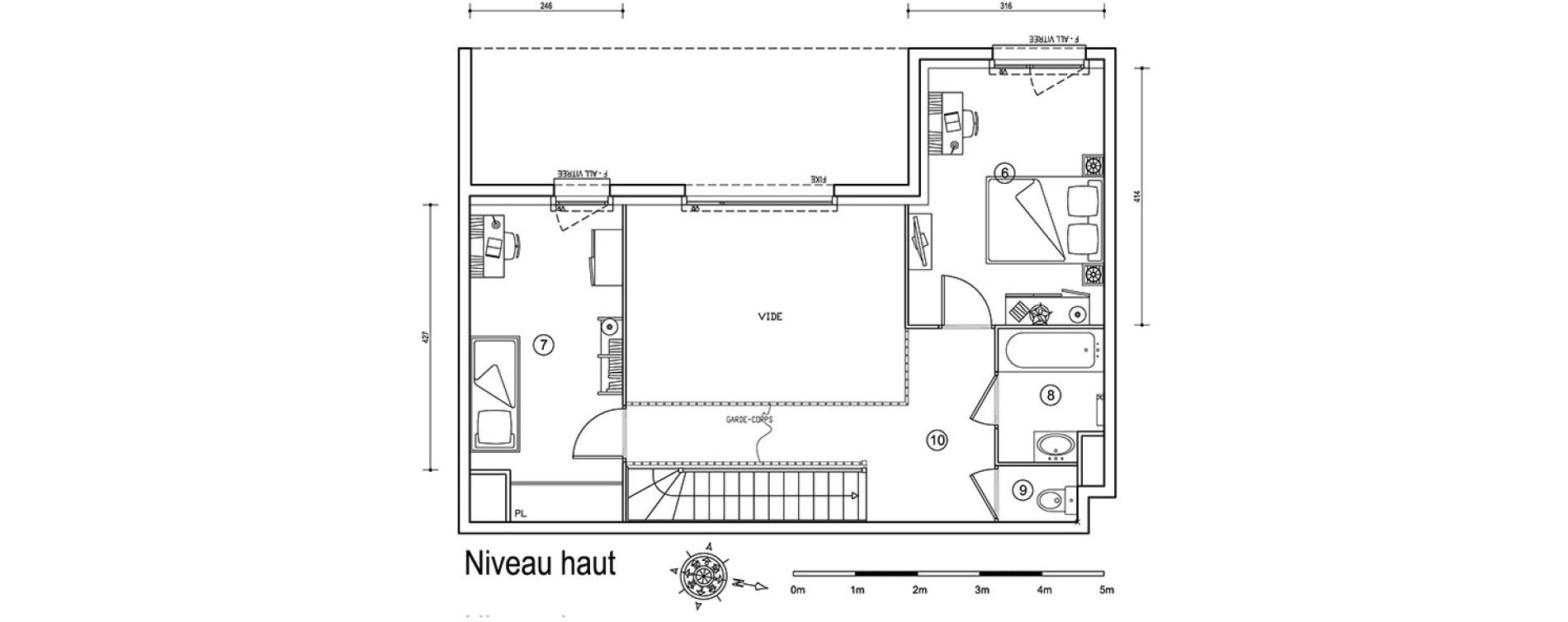 Duplex T4 de 93,10 m2 &agrave; Louvres Gare