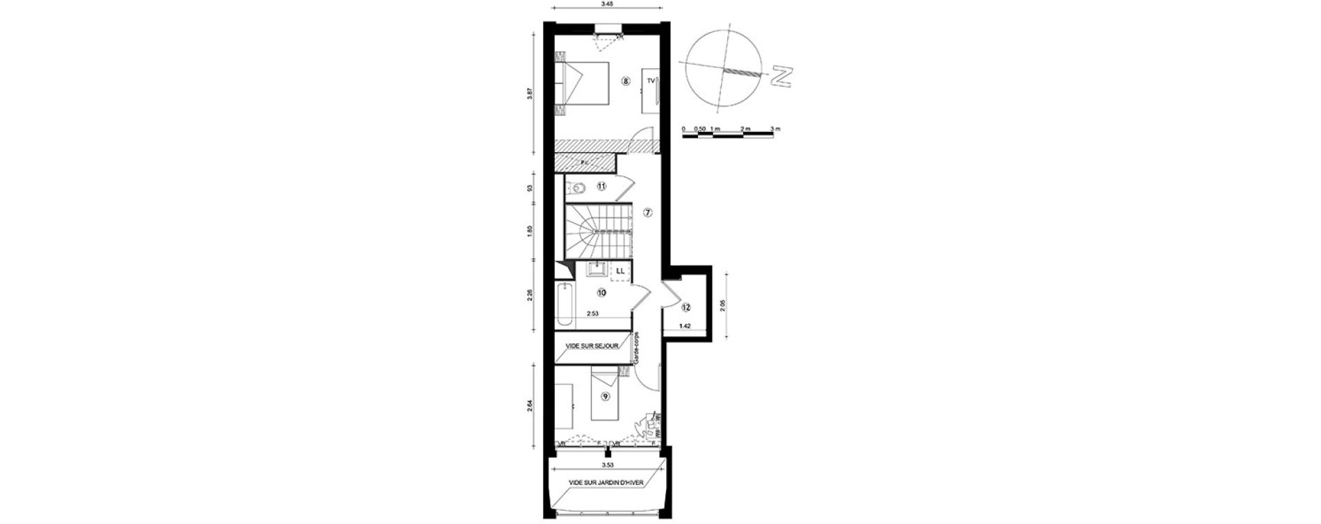 Duplex T5 de 98,10 m2 &agrave; Louvres Gare