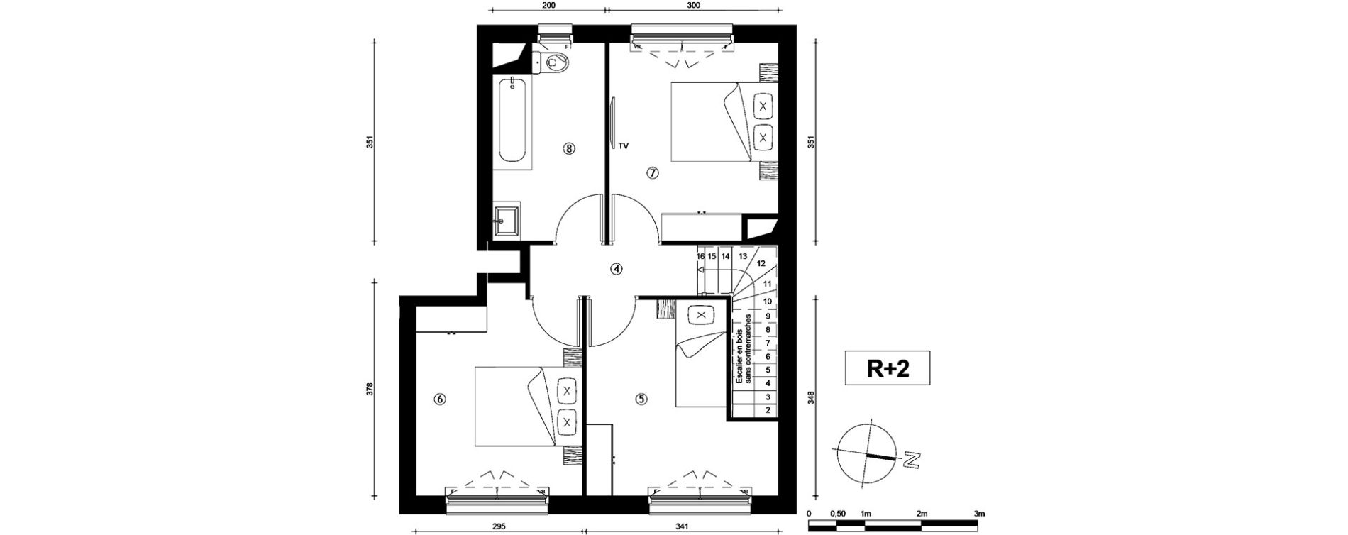 Appartement T4 de 84,40 m2 &agrave; Louvres Gare