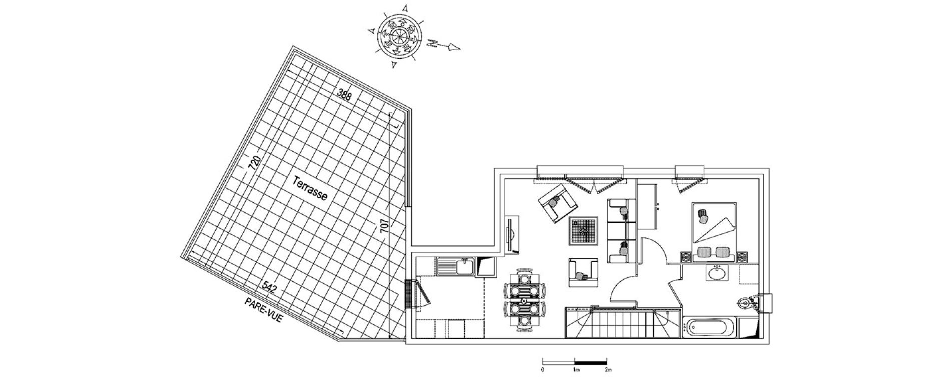 Duplex T4 de 77,40 m2 &agrave; Louvres Gare