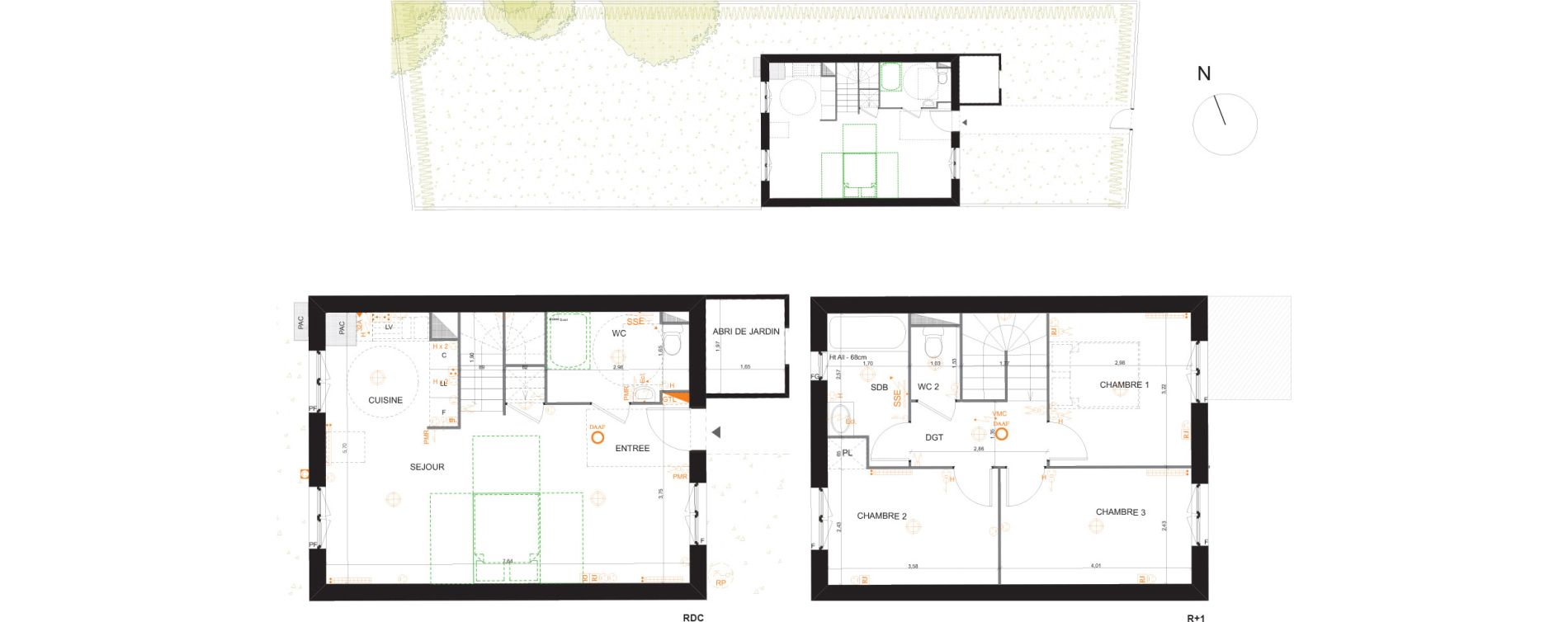 Maison T4 de 78,90 m2 &agrave; Marly-La-Ville Centre