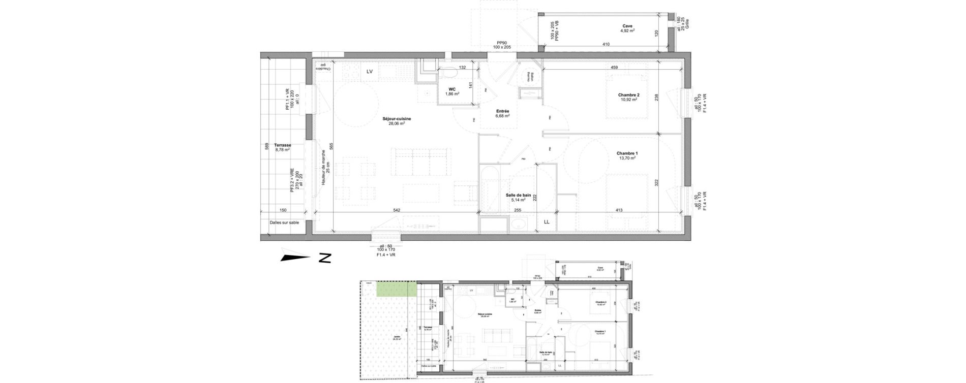 Appartement T3 de 66,36 m2 &agrave; Marly-La-Ville Centre