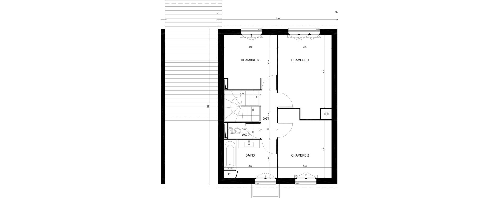 Maison T4 de 90,14 m2 &agrave; Moisselles Centre