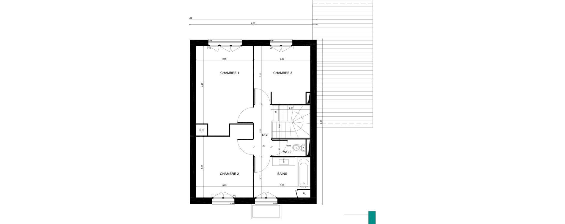 Maison T4 de 90,14 m2 &agrave; Moisselles Centre